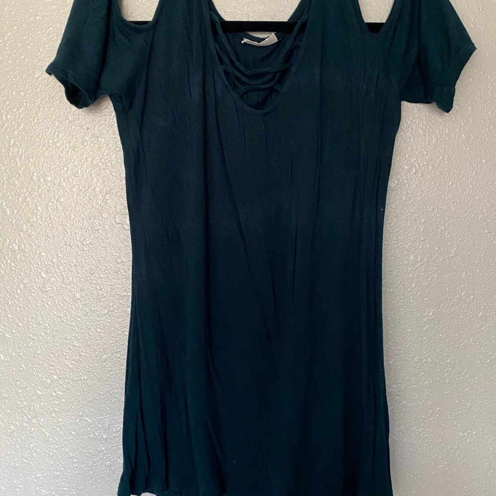 Free Kisses Dark Green Dress